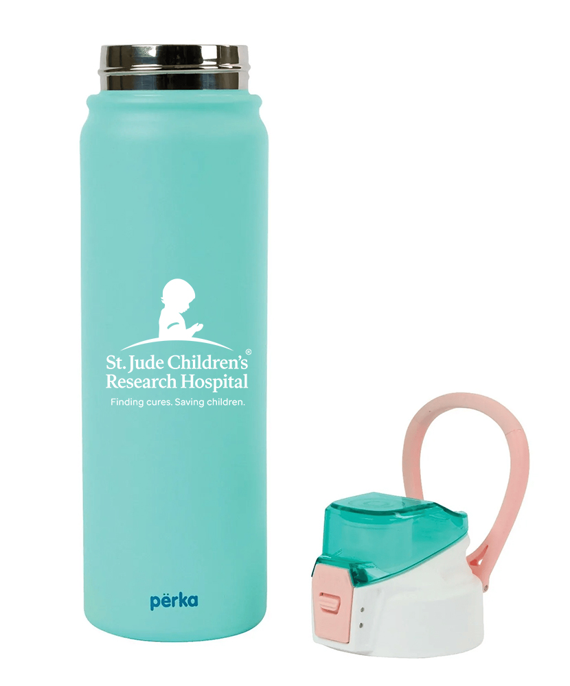 St. Jude Stainless Steel Water Bottle - Aqua
